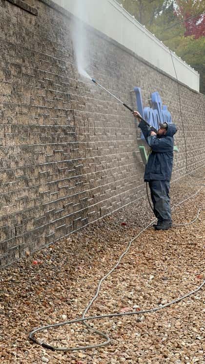 Professional power washing